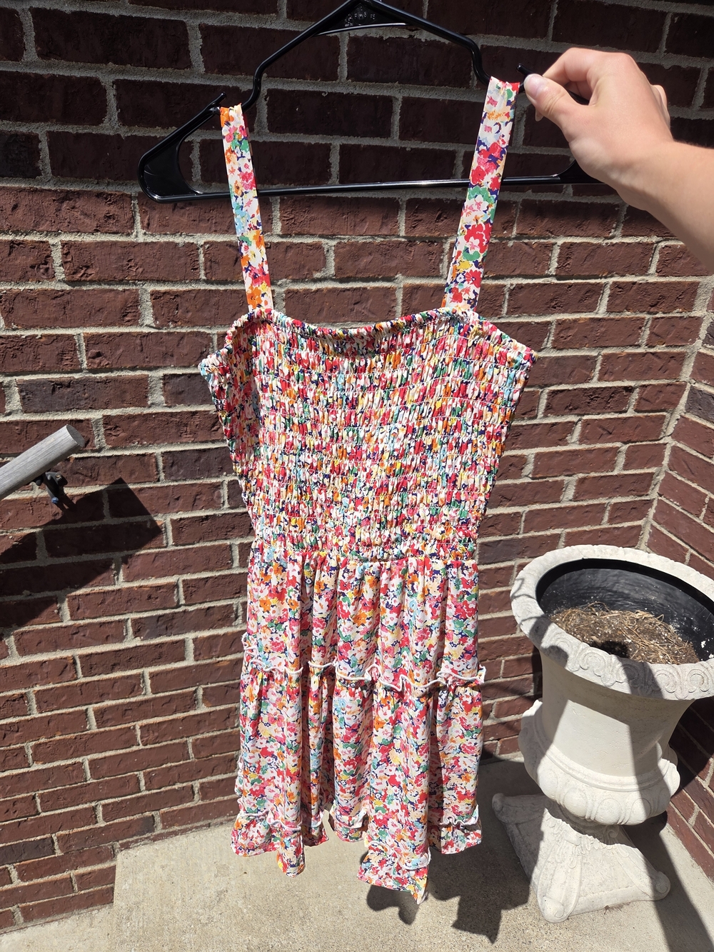 Jessica Simpson Pink Floral Tiered Sundress
